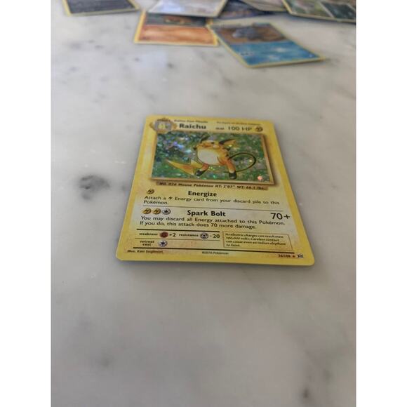 Raichu Holo Pokemon Card - Picture 2 of 5